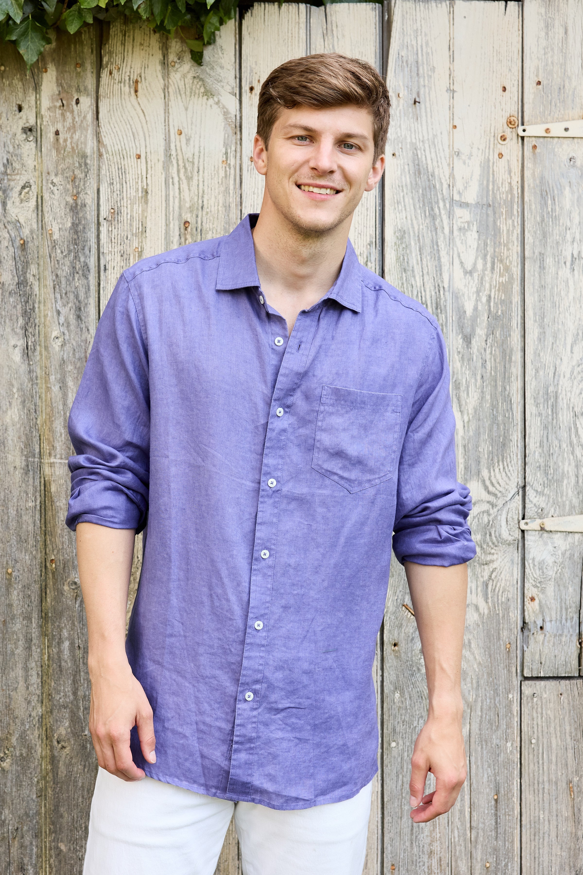 Classic Linen Shirt - Skipper Blue