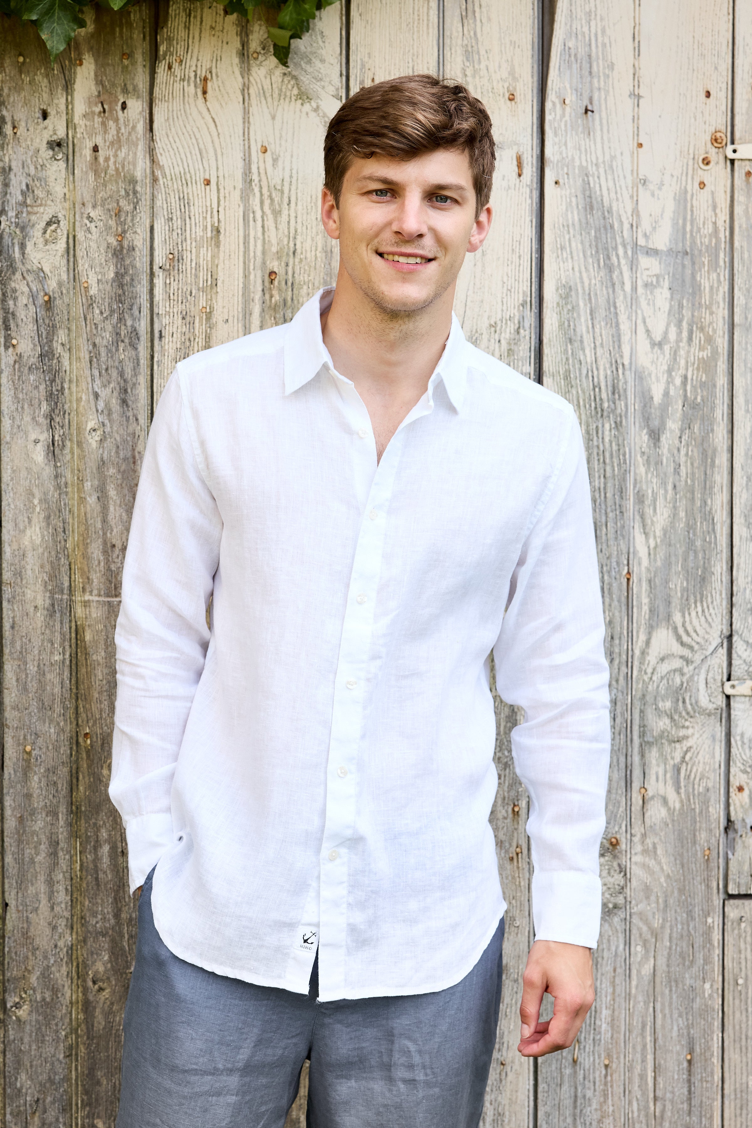 Jeremy Linen Shirt - White