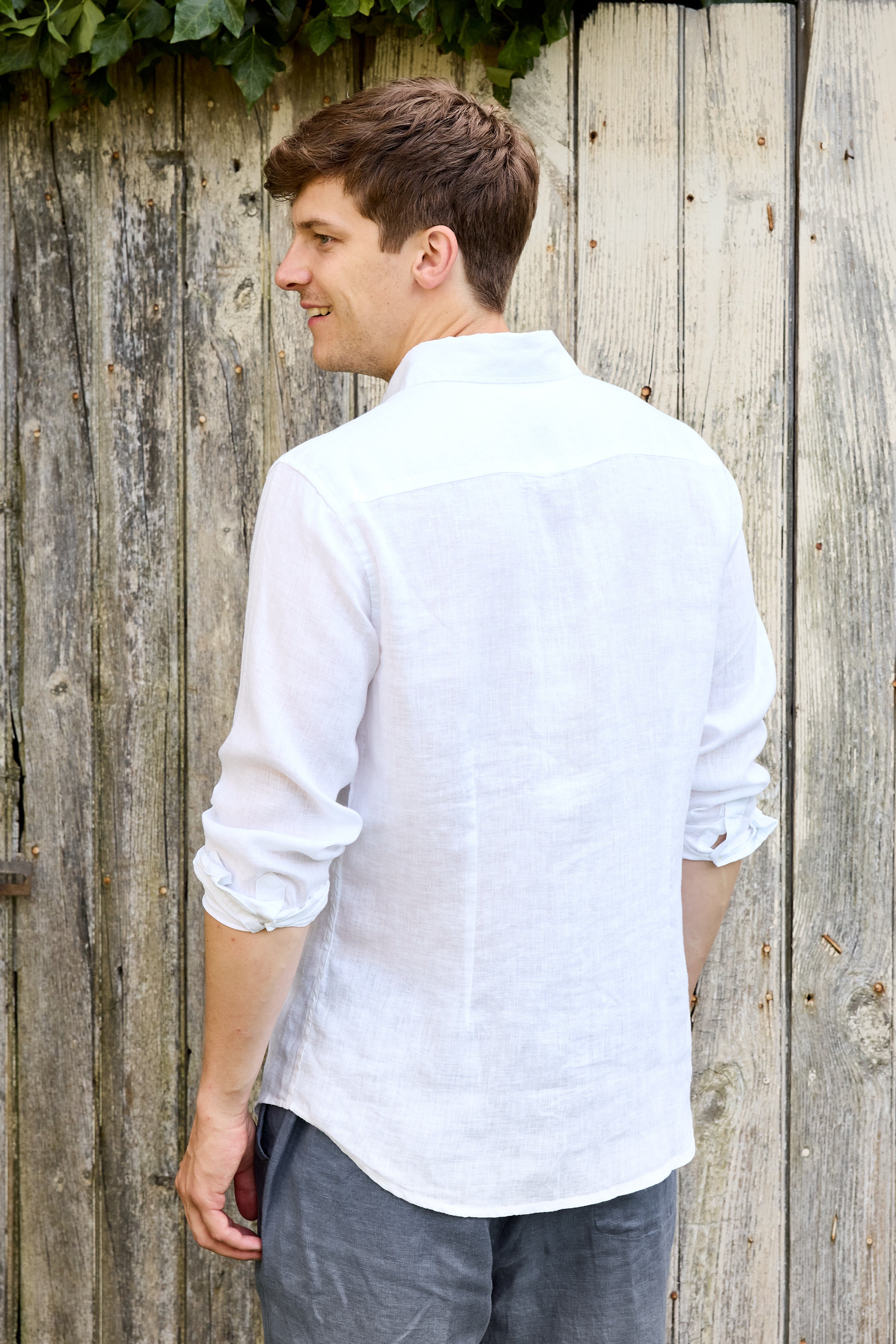 Jeremy Linen Shirt - White
