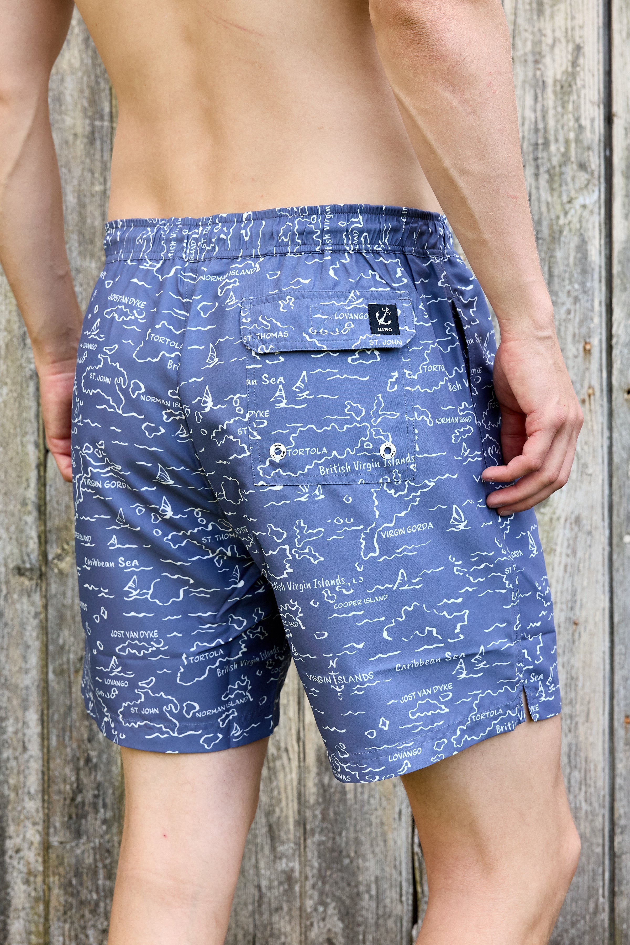 Barbuda Trunk - VI Map Vintage Indigo