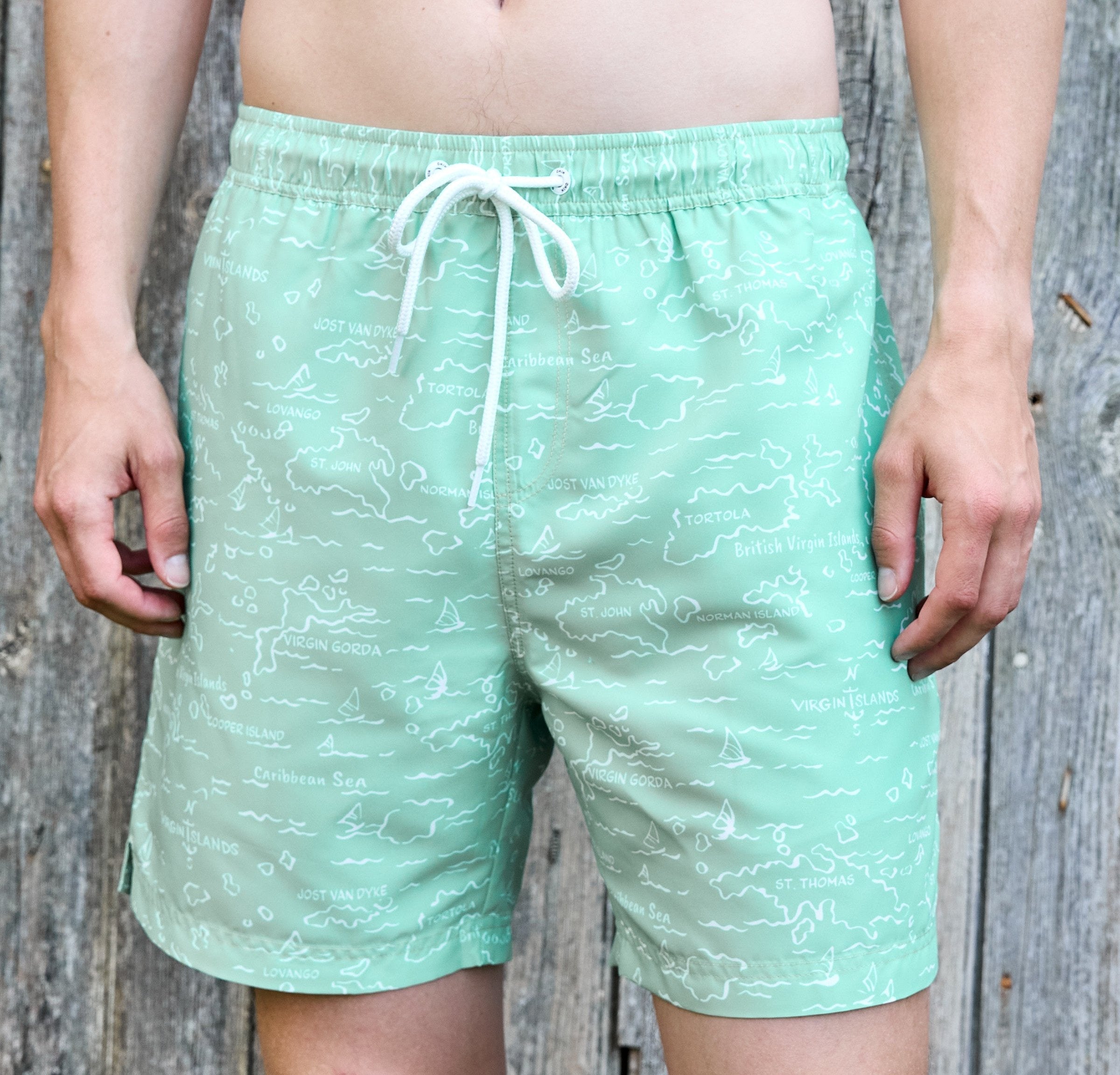 Barbuda Trunk - VI Map Zephyr Green