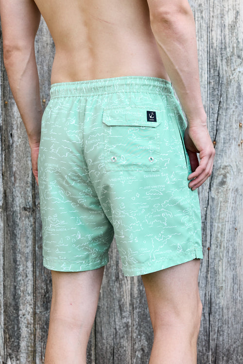 Barbuda Trunk - VI Map Zephyr Green