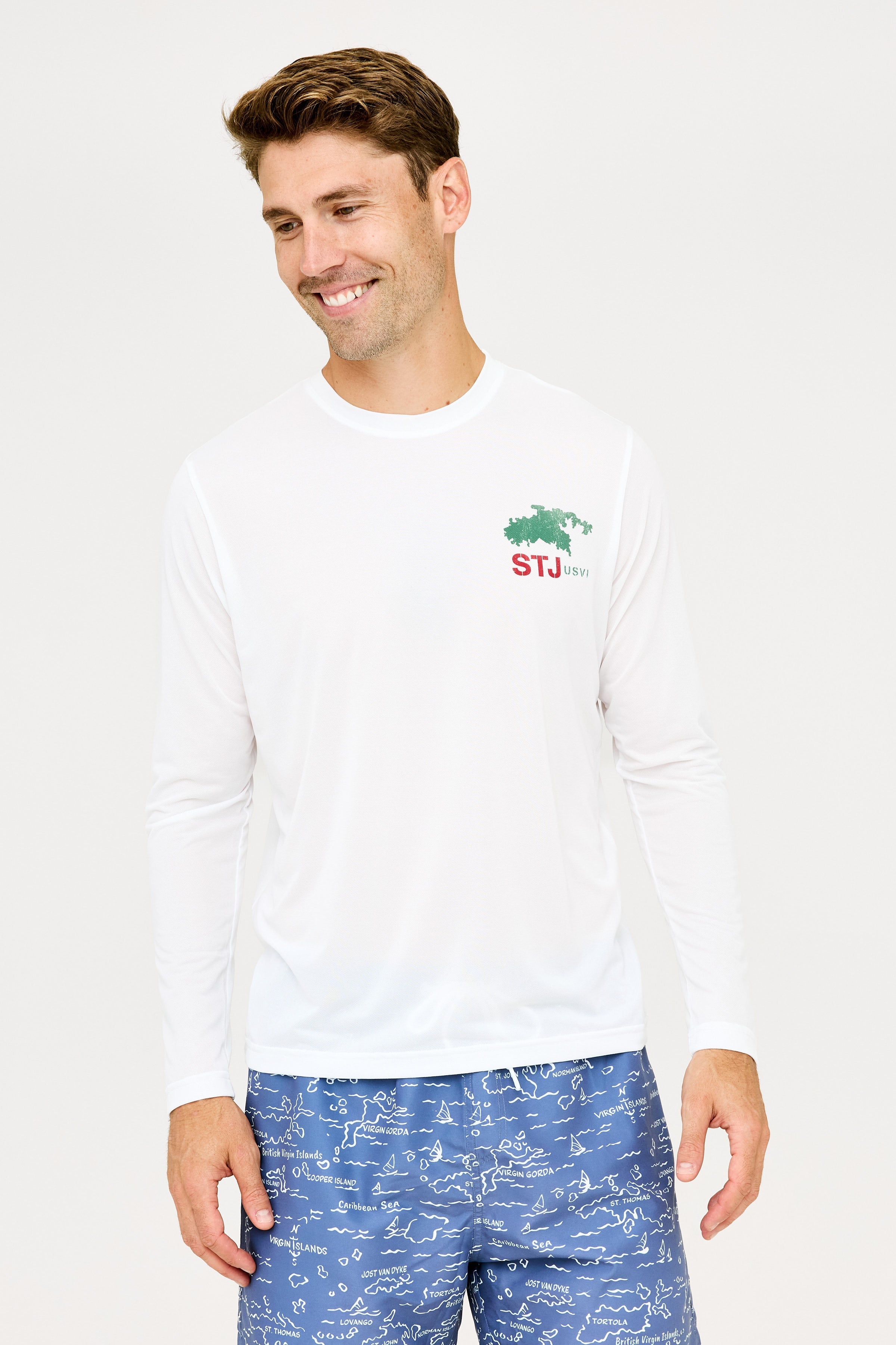 STJ Patch UPF50 Shirt - White