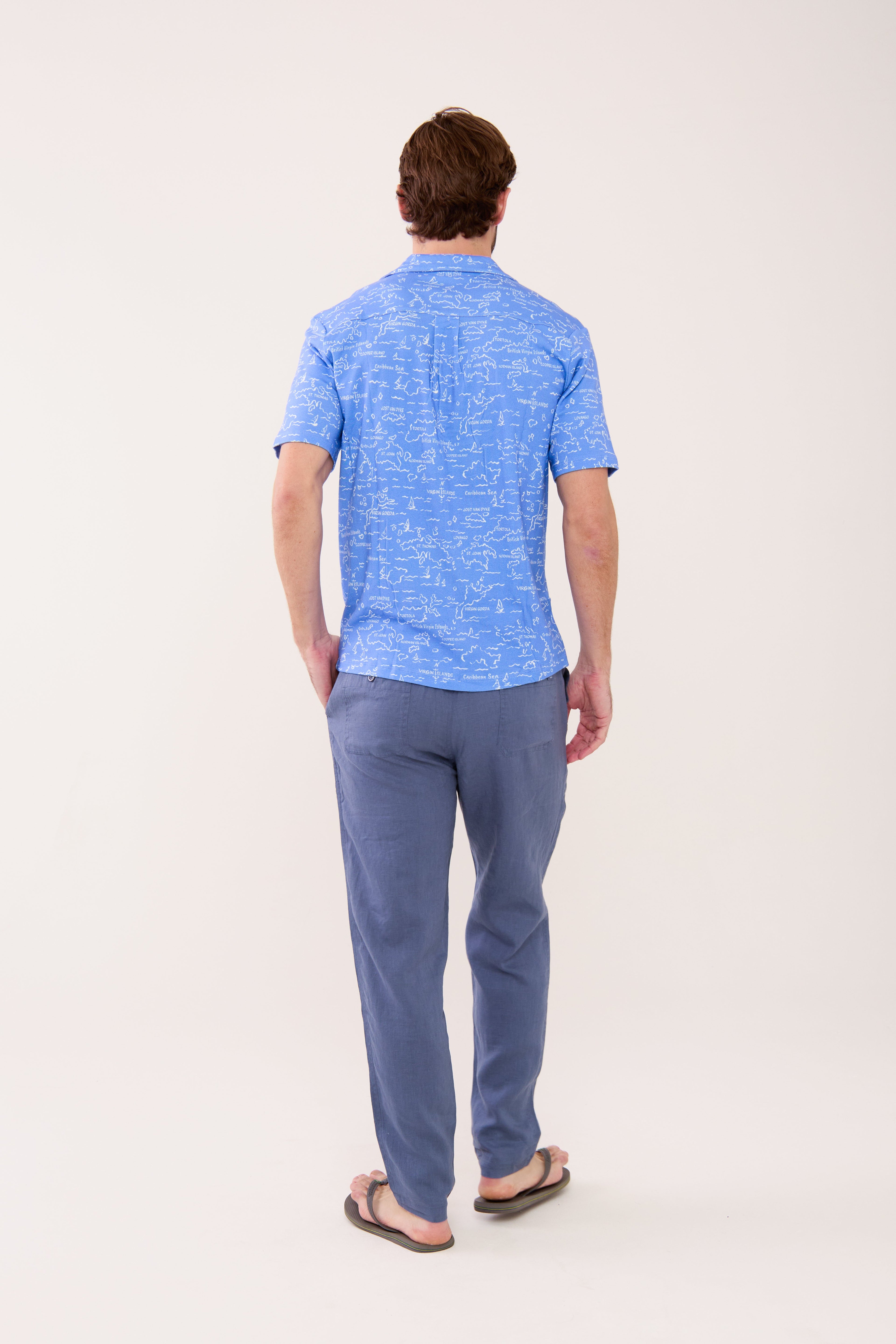 Nico Camp Shirt - VI Map Ultramarine