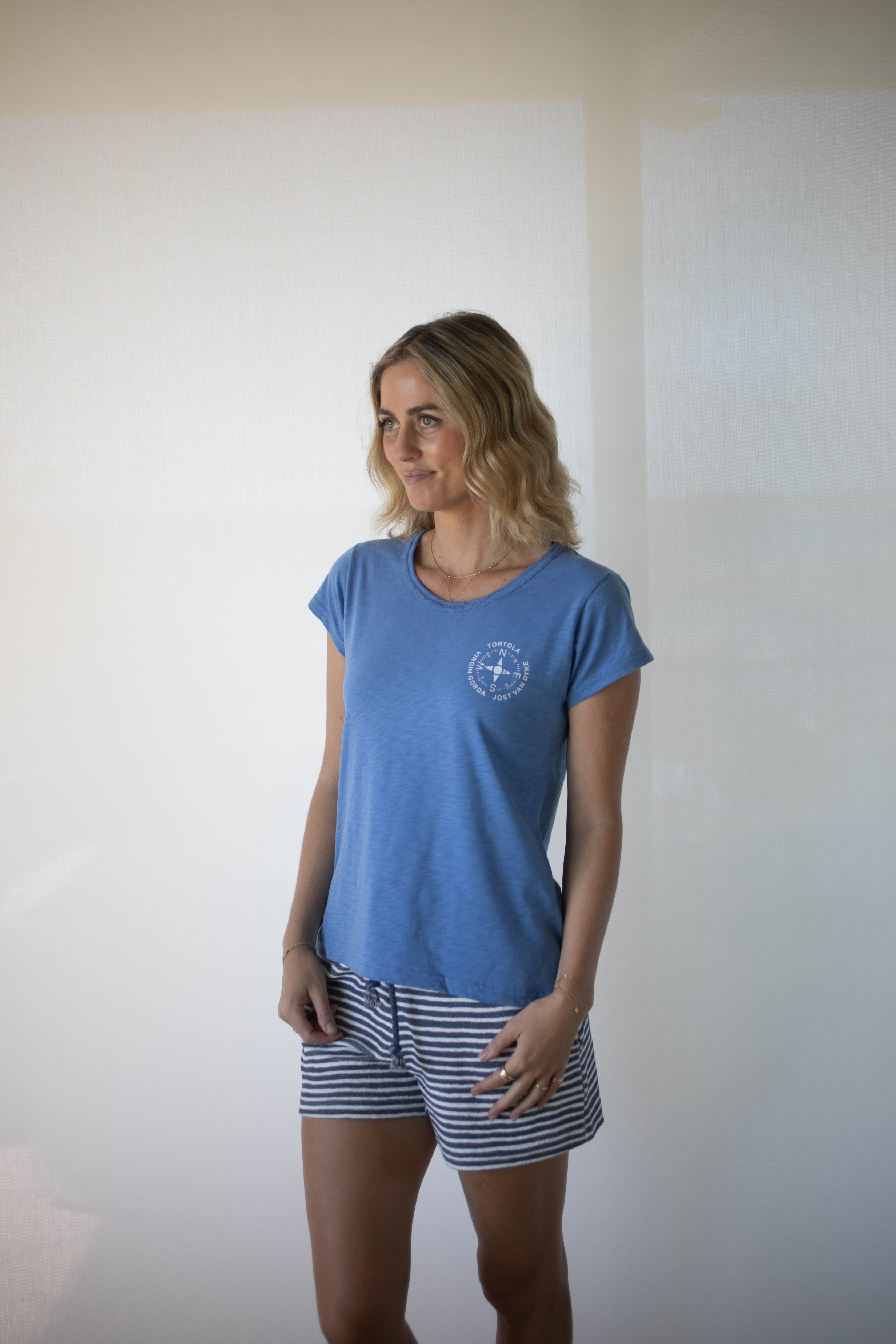 BVI Compass Tee - Ultramarine