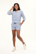Ultimate Beach Sweatshirt - Indigo Chalk Stripe