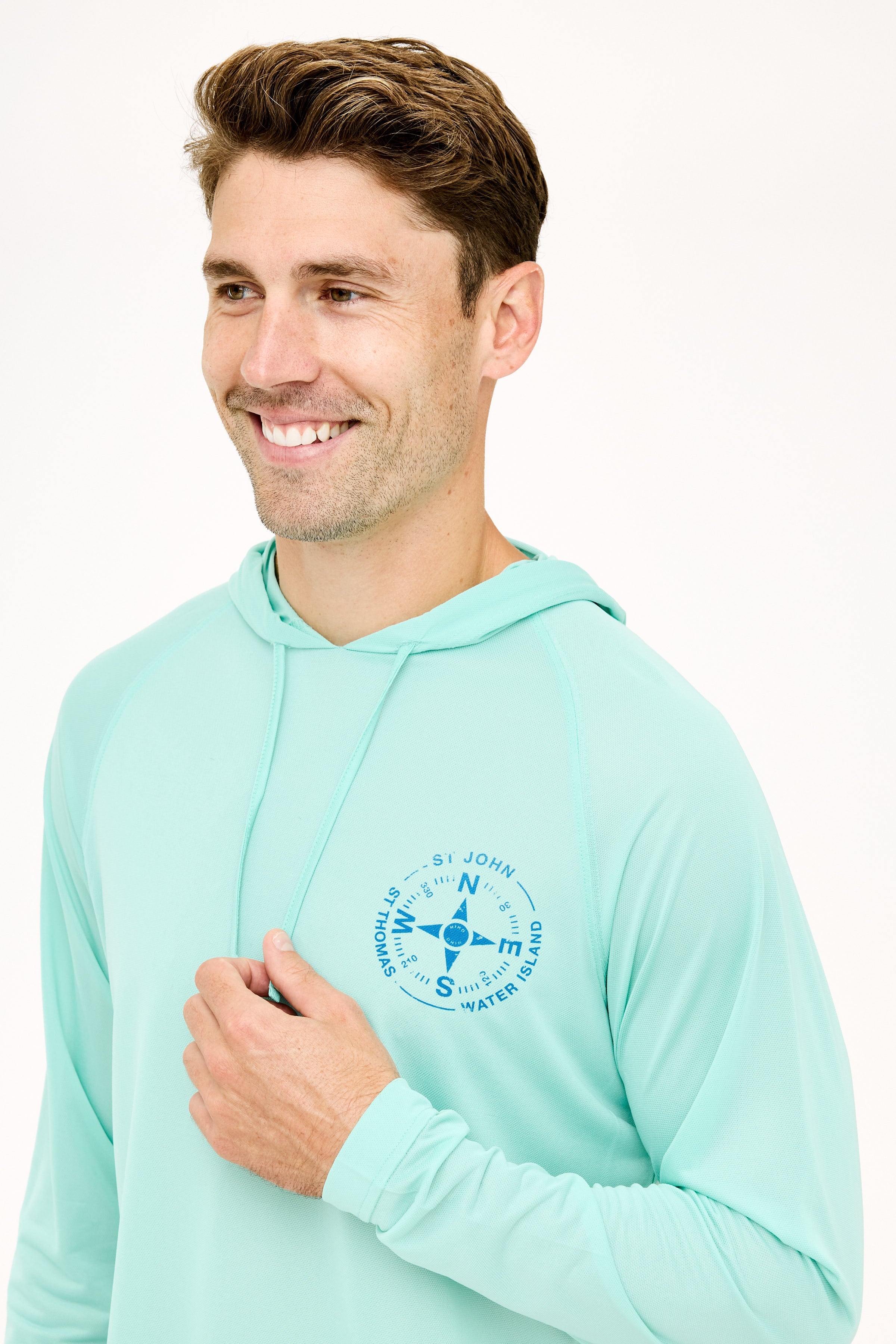 Eli Hoodie VI Compass UPF50 Top - Sea Foam
