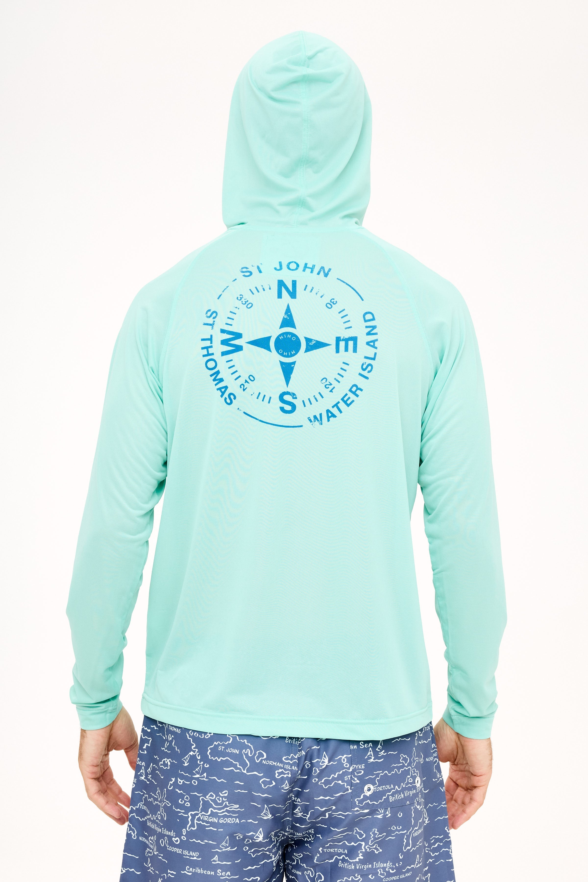 Eli Hoodie VI Compass UPF50 Top - Sea Foam