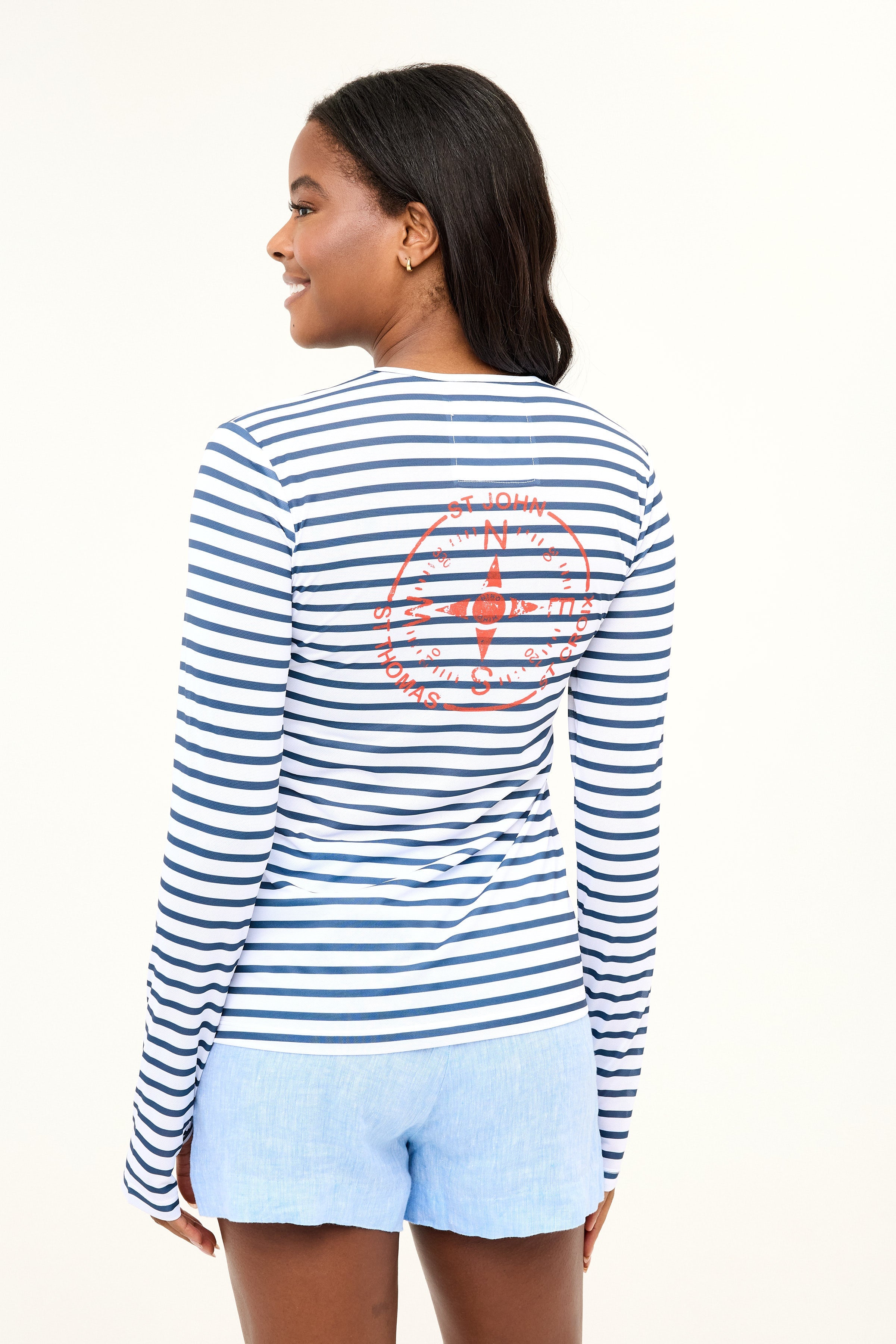 VI Compass UPF50 Top - Night Sky Stripe