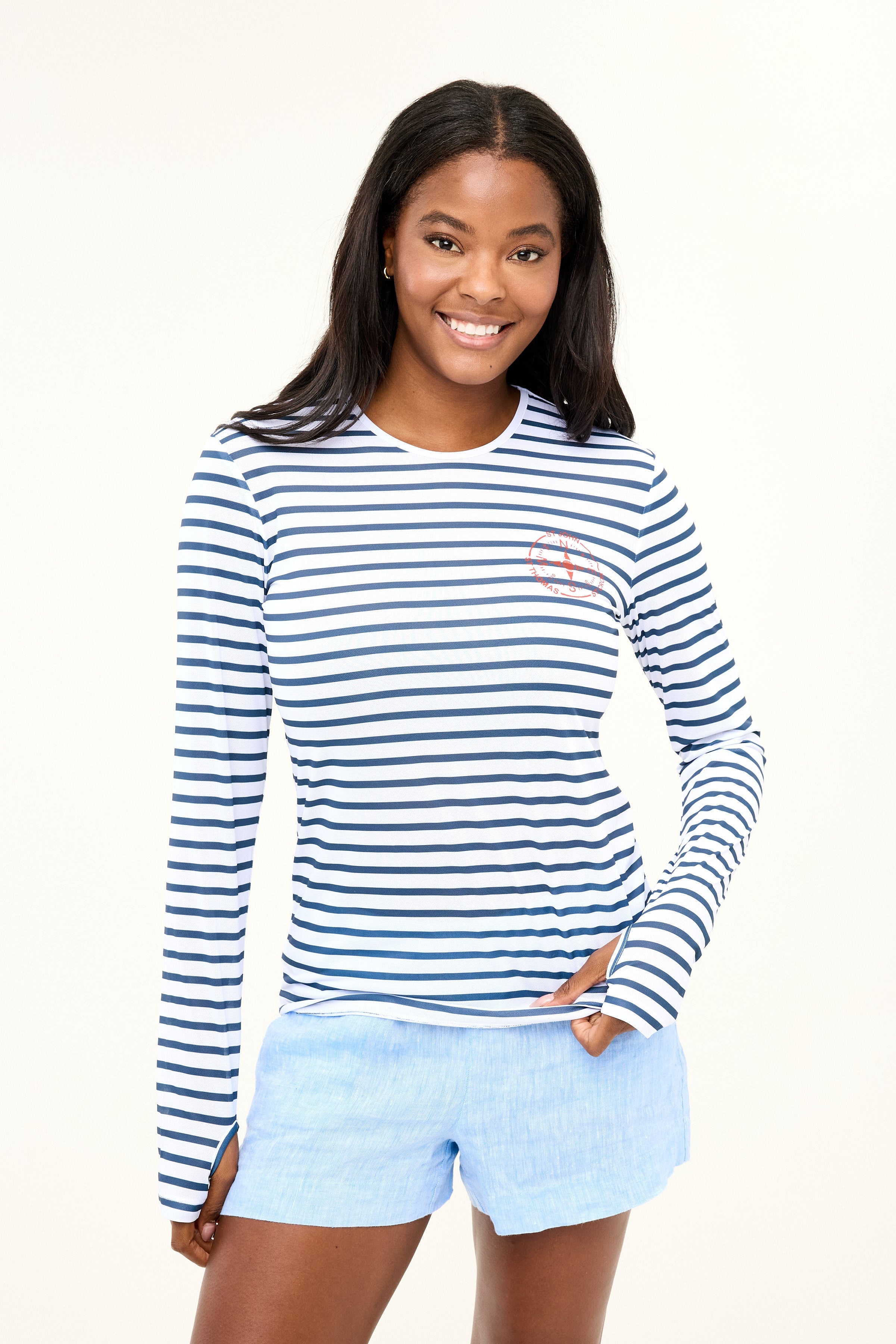 VI Compass UPF50 Top - Night Sky Stripe