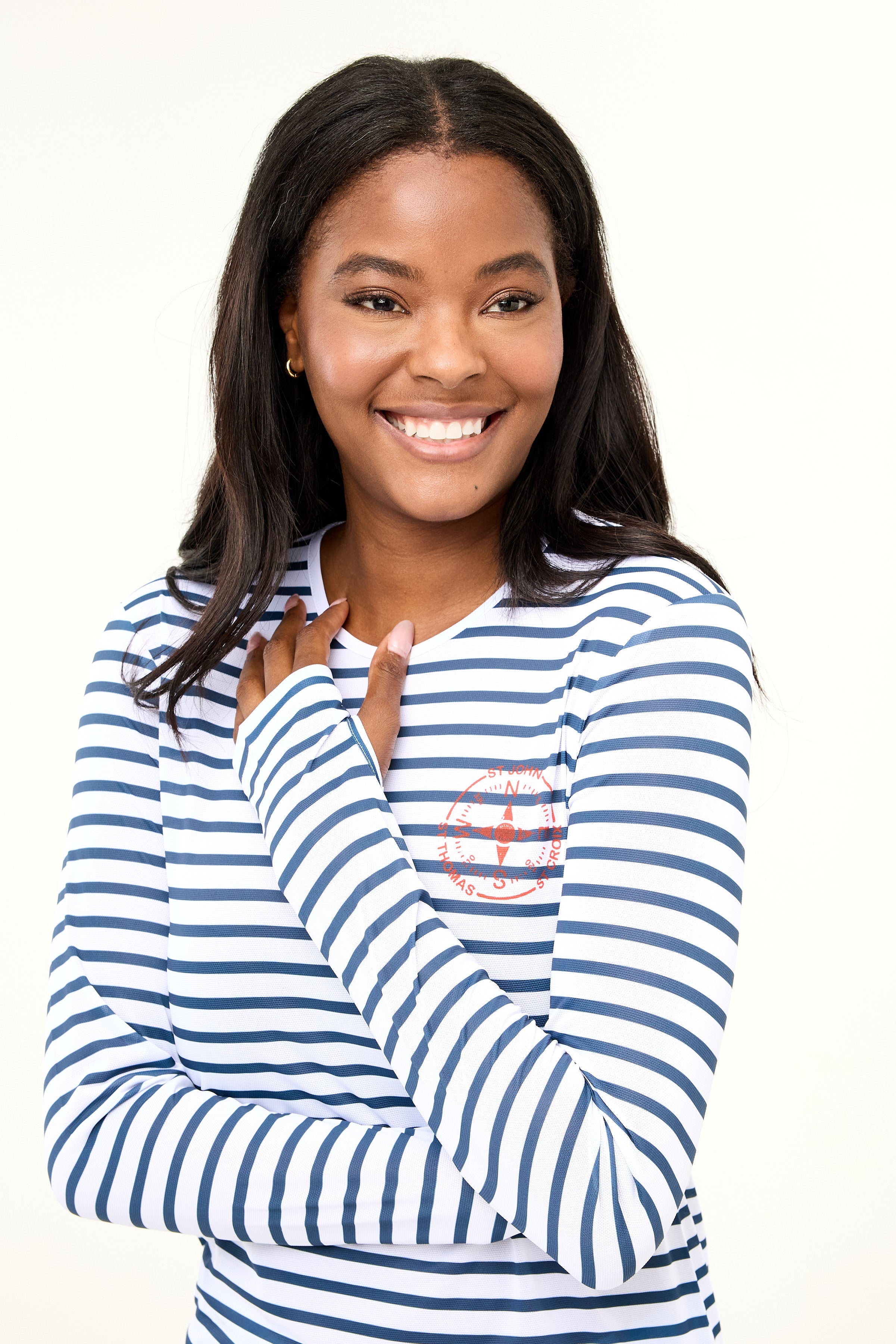 VI Compass UPF50 Top - Night Sky Stripe