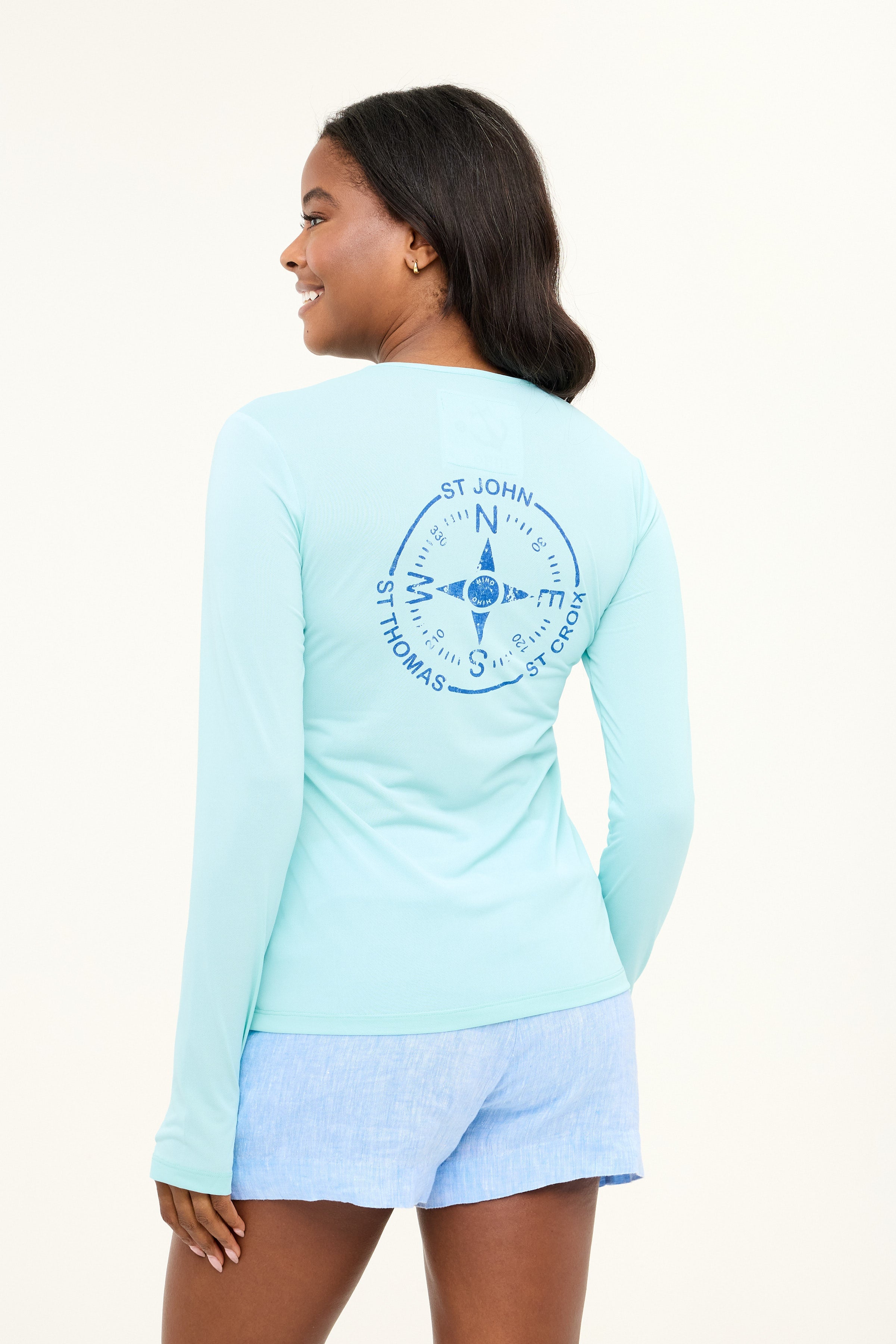 VI Compass UPF50 Top - Sea Green